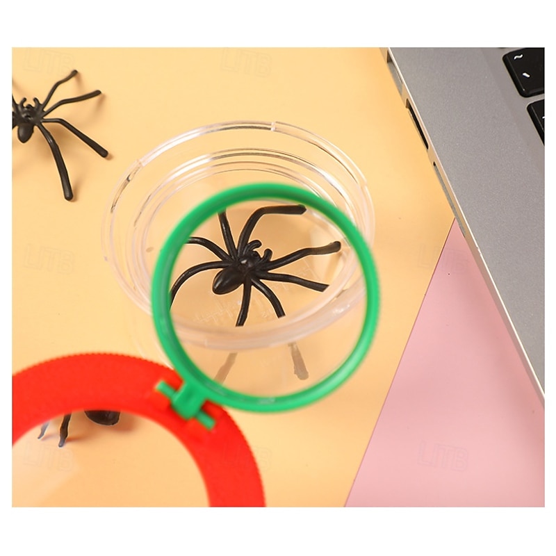 12-Pack Bug Catcher Kit with Magnifying Glass Plastic Insect Observation Jars Nature Exploration Science Educational Tool Bug Collector Containers with Tweezers4