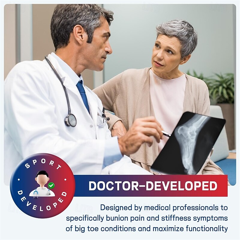 Toe Separator for Overlapping big Toes Big Toe Spacers for Bunion Toe Corrector for Big Toe Alignment and Overlap2