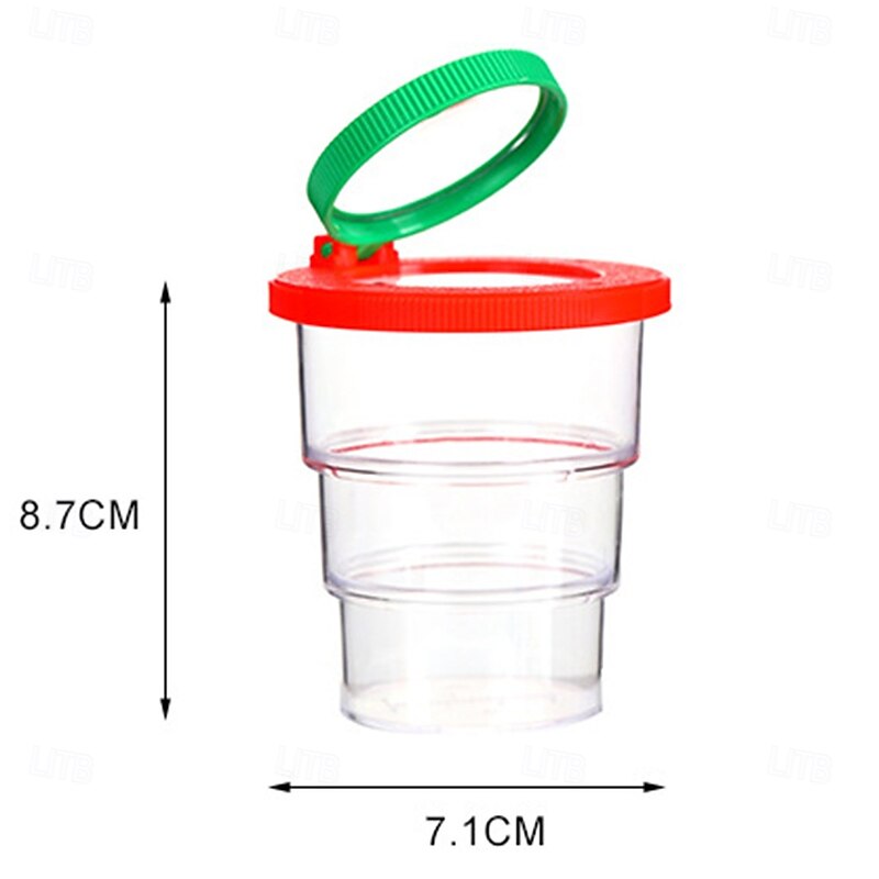 12-Pack Bug Catcher Kit with Magnifying Glass Plastic Insect Observation Jars Nature Exploration Science Educational Tool Bug Collector Containers with Tweezers2