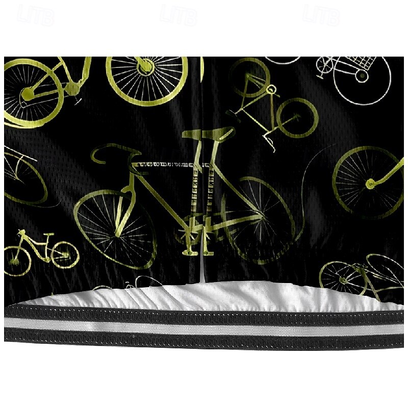 Men's Cycling Jersey Graphic Short Sleeve Bike Tee Tshirt Jersey with 3 Rear Pockets Mountain Bike MTB Quick Dry Anatomic Design Wicking Breathable Sports Yellow Blue Purple Clothing Apparel4