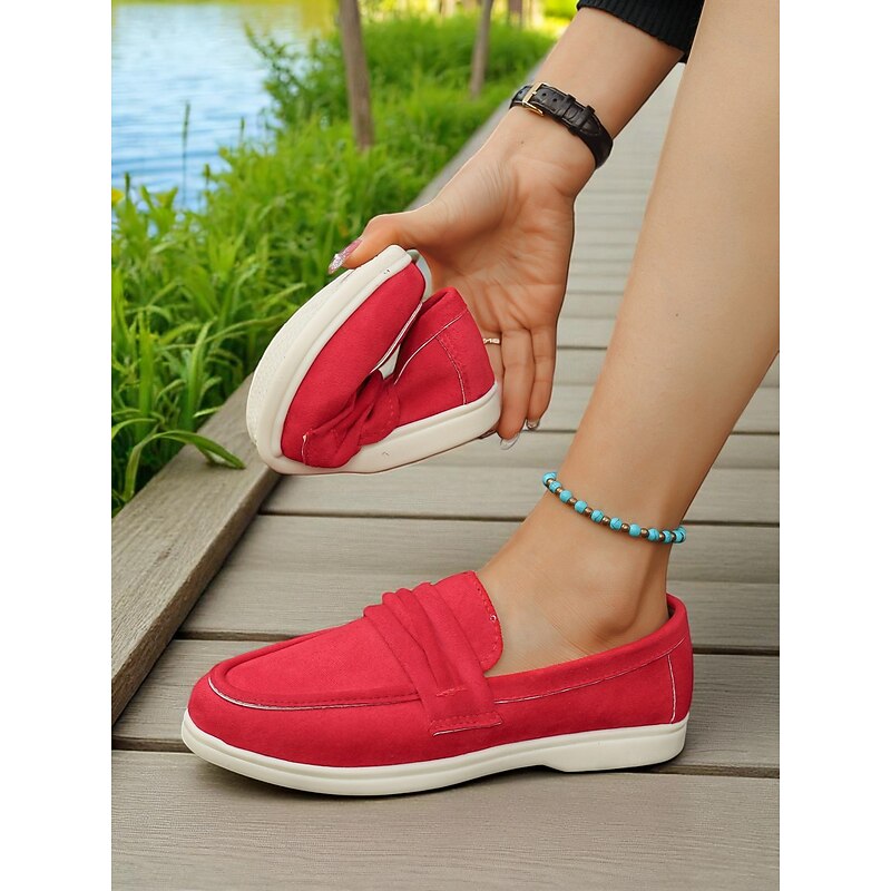 Women's Faux Suede Loafers – Classic & Versatile Style for Lakeside Strolls, Casual Office Days & Weekend Outings4