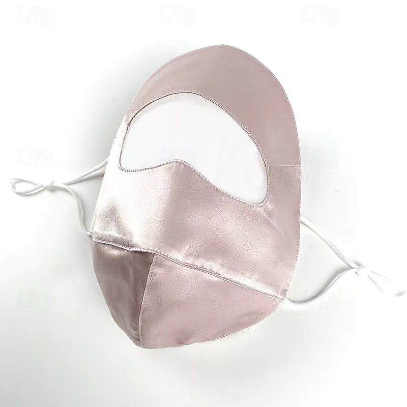 Silk Mask Breathable Cool Sunscreen Anti-uv Silk Mask Soft Dustproof Double-sided Mulberry Silk2