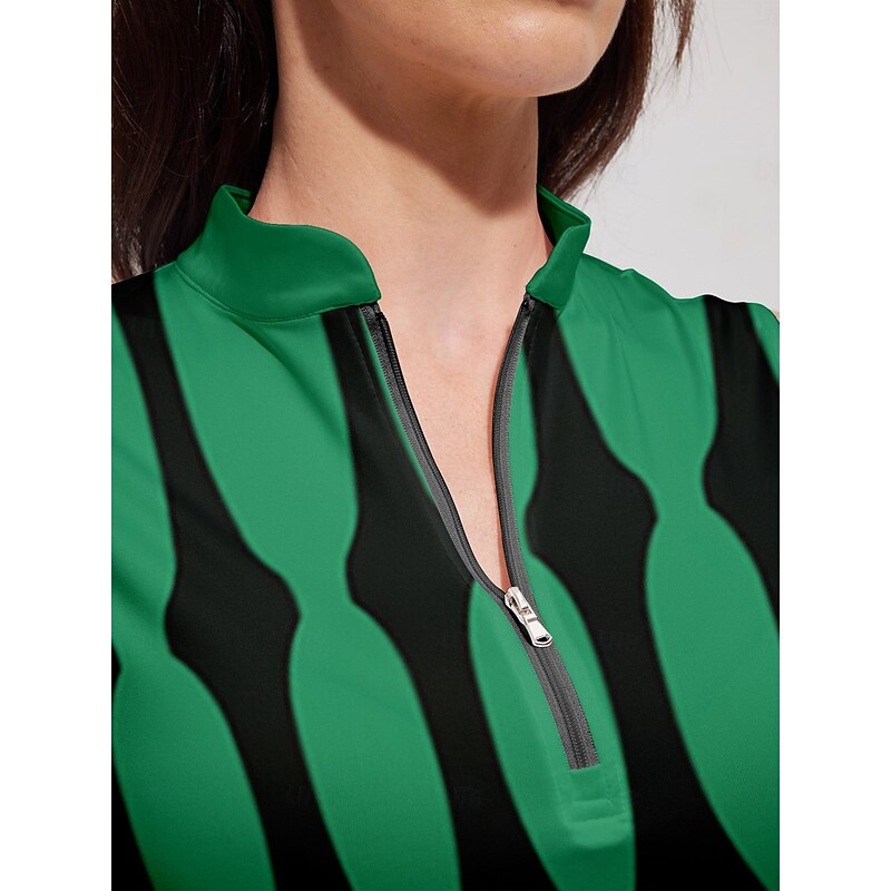 Women's Golf Dress Green Sleeveless Ladies Golf Attire Clothes Outfits Wear Apparel3