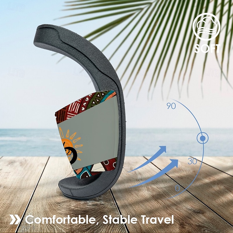 Men's Ethnic Print Non-Slip Pool Slides – Lightweight Summer Slippers with Tribal Kokopelli Design for Beach and Poolside2