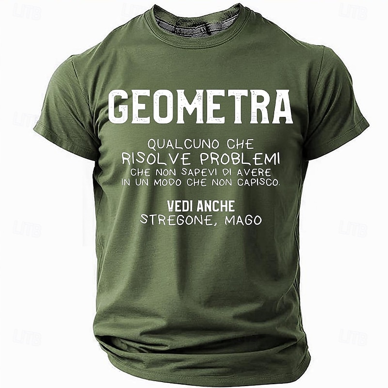 Men's Geometrician T Shirt Short Sleeve T shirt 3D Print Crew Neck Round Neck Shirt Fashion Daily Casual Street Casual Daily Black Red Blue Summer Spring All Seasons Clothing Apparel S M L XL XXL XXXL3