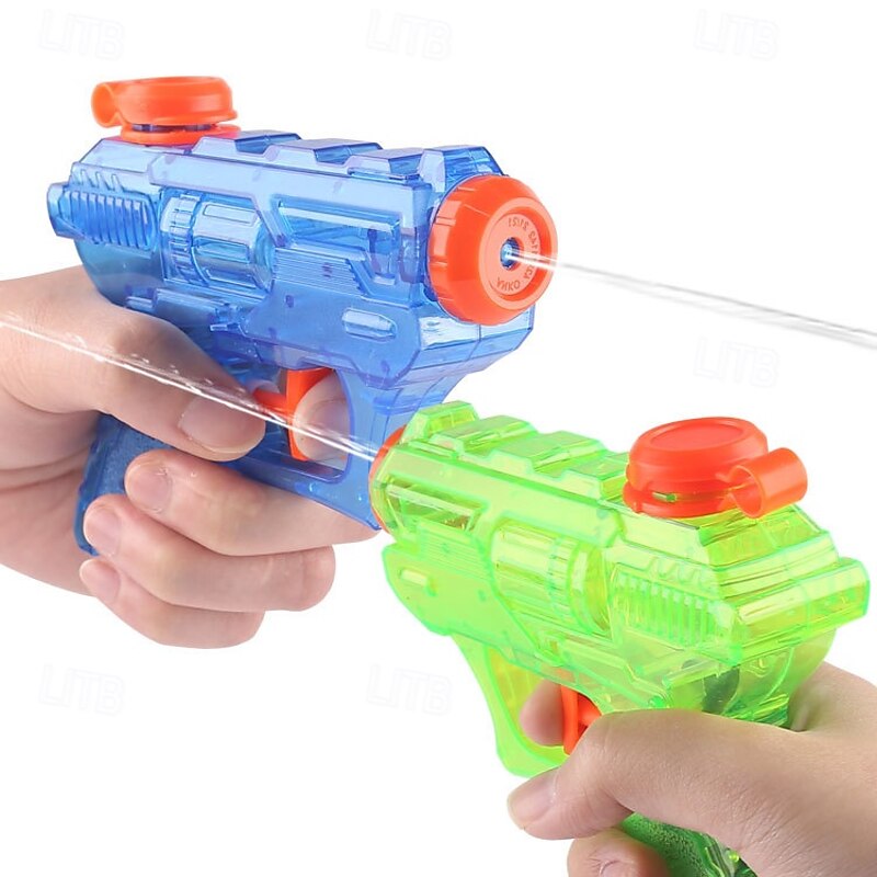 4 Pack Water Gun for Boys and Girls Colorful Water Squirt Guns Small Toy Gun Plastic Pistol for Beach Water Park Swimming Pool Party Favors(Random Color)2