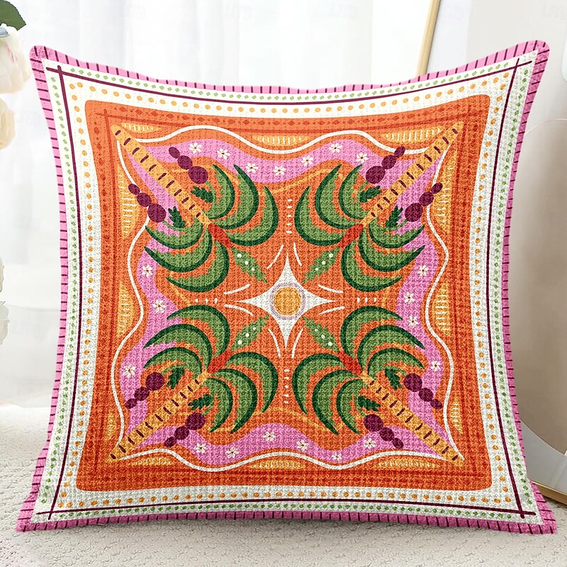 Summer Palm Tree Decorative Toss Pillows Cover 1PC Soft Square Couch Cushion Case Pillowcase for Bedroom Livingroom Sofa Chair3