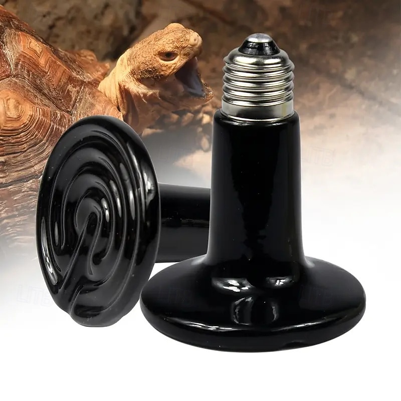 1-Piece Set of 110V Ceramic Heating Lamps Used for Heating Heat Preservation Crawling Turtle Breeding Non-luminous Eye Protection Heating Lamps3