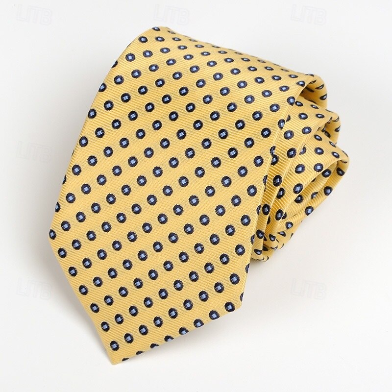 Men's Fashion Ties Wedding Party Homecoming Tie Solid Color Yellow Red Blue2