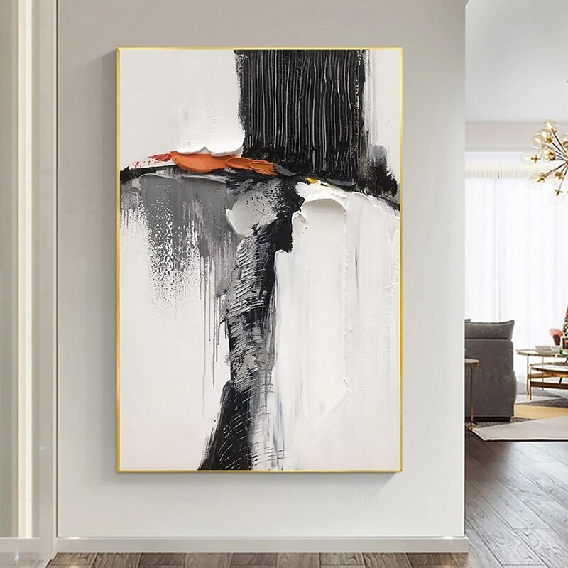 Oil Painting Handmade Hand Painted Wall Thick Art Abstract Canvas Painting Home Decoration Decor Stretched Frame Ready to Hang4