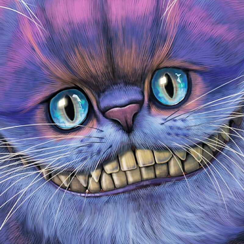 Cheshire Cat VINCENT HIE Men's Cat T Shirt Short Sleeve T shirt 3D Print Crew Neck Shirt Exaggerated Designer Party Street Casual Purple Summer Spring All Seasons Clothing Apparel S M L XL XXL XXXL 4X2