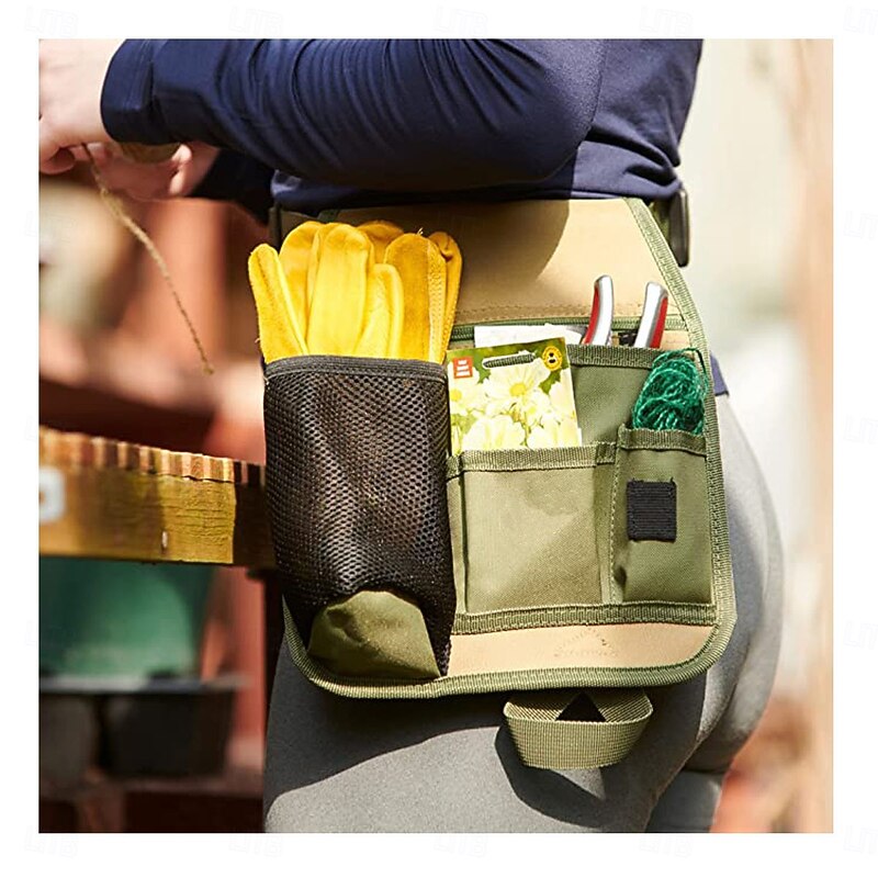 Garden Trimming Portable Tool Bag, Multi Pocket Waist Bag, Electrician Tool Kit, Outdoor Hardware Storage Bag
