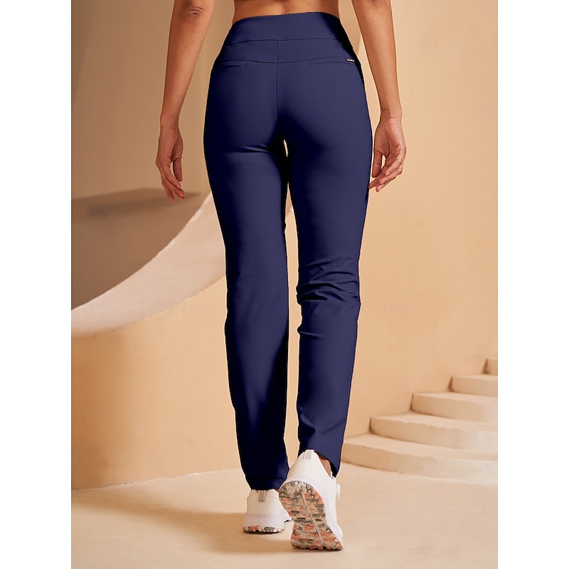 Women's Golf Pants Black Dark Navy Bottoms Ladies Golf Attire Clothes Outfits Wear Apparel4