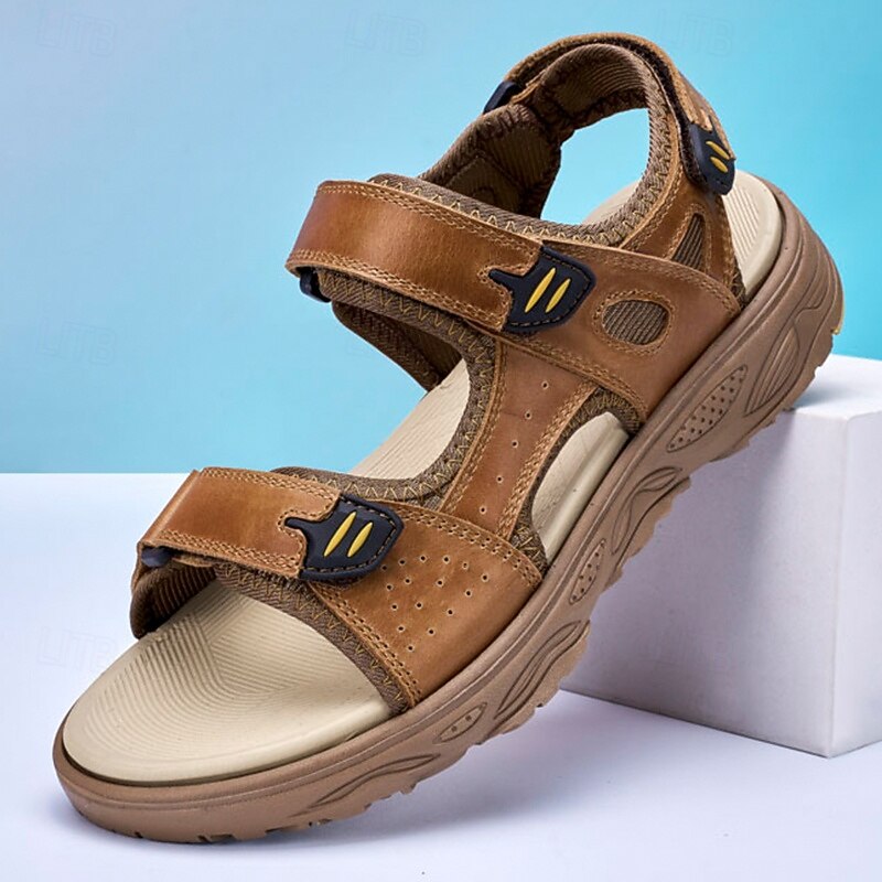Men's Sporty Sandals with Velcro Straps and Sturdy Sole – Versatile Footwear for Sports, Outdoor Wear and Travel