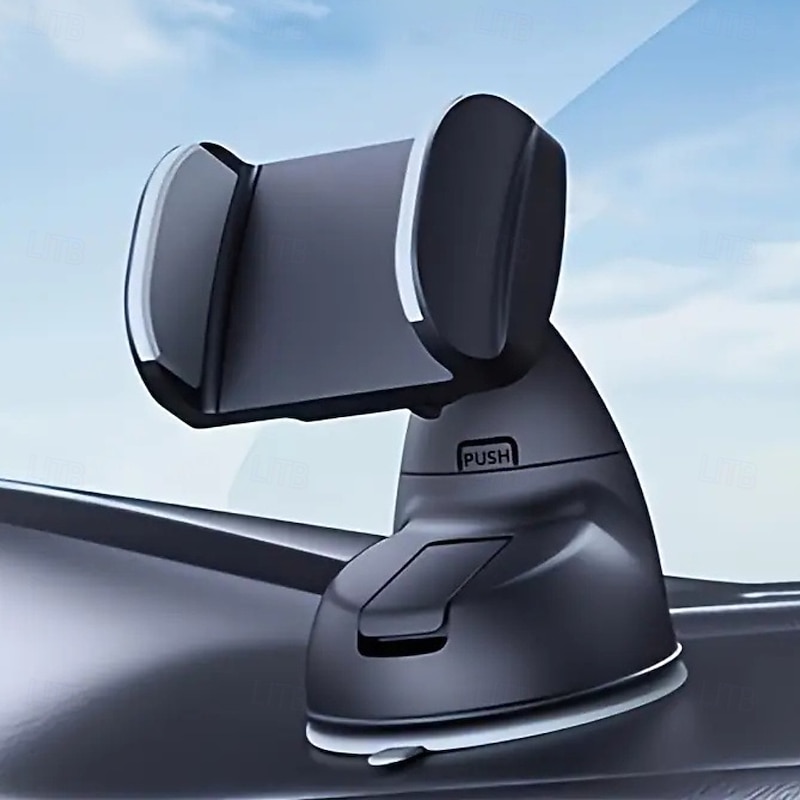 Free Rotating Car Phone Holder Adjustable Horizontal And Vertical Strong Vacuum Adsorption Car Gps Navigation Bracket Suitable For All Compatible Cell Phones