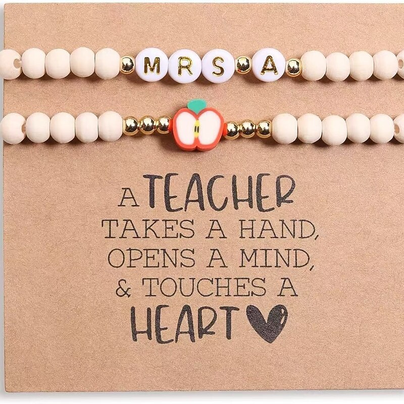 Teacher Appreciation Gift Bracelet - Thank You Gift for Teachers