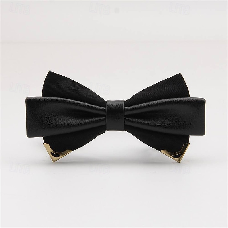 Men's Bow Tie Modern Contemporary Solid / Plain Color Wedding Party Daily Wear3