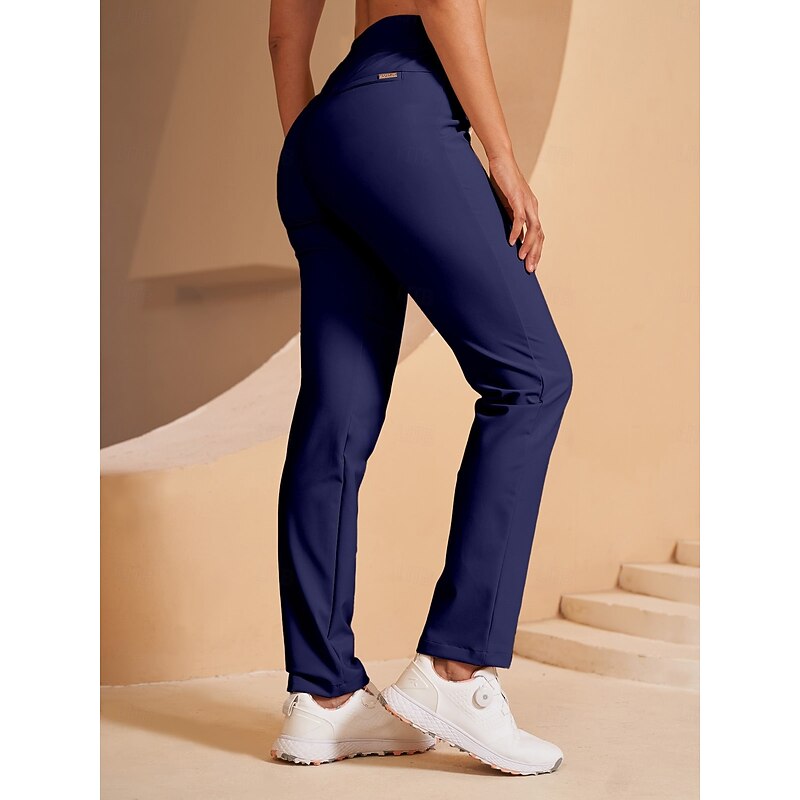 Women's Golf Pants Black Dark Navy Bottoms Ladies Golf Attire Clothes Outfits Wear Apparel3