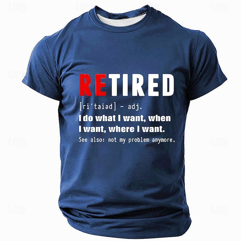 Retired Men's Funny T-Shirt - 