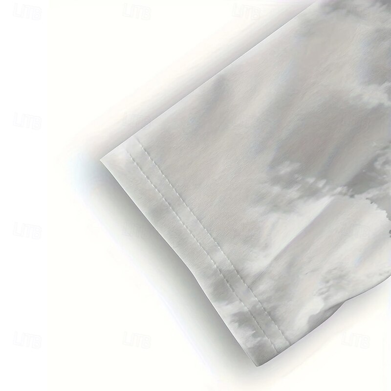 Men's Ship Polo Short Sleeve Polo Shirts Collared Shirts Vintage Outdoor Athleisure Daily Wear 3D Print Summer Gray2