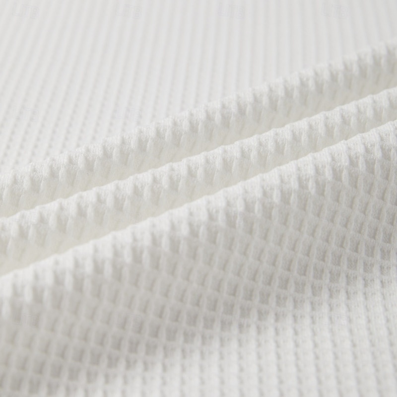 Men's Waffle Tank Top Henley Shirt Vest Top Undershirt Sleeveless Henley Summer Plain Fashion Designer Casual Buttons Outdoor Casual Going out Black White Light Blue Top Tee for Men3