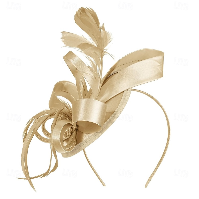 Kentucky Derby Fascinators Hats for Women Hats Headband Tea Party Vintage Cocktail Ribbon Feathers Hair Clip3