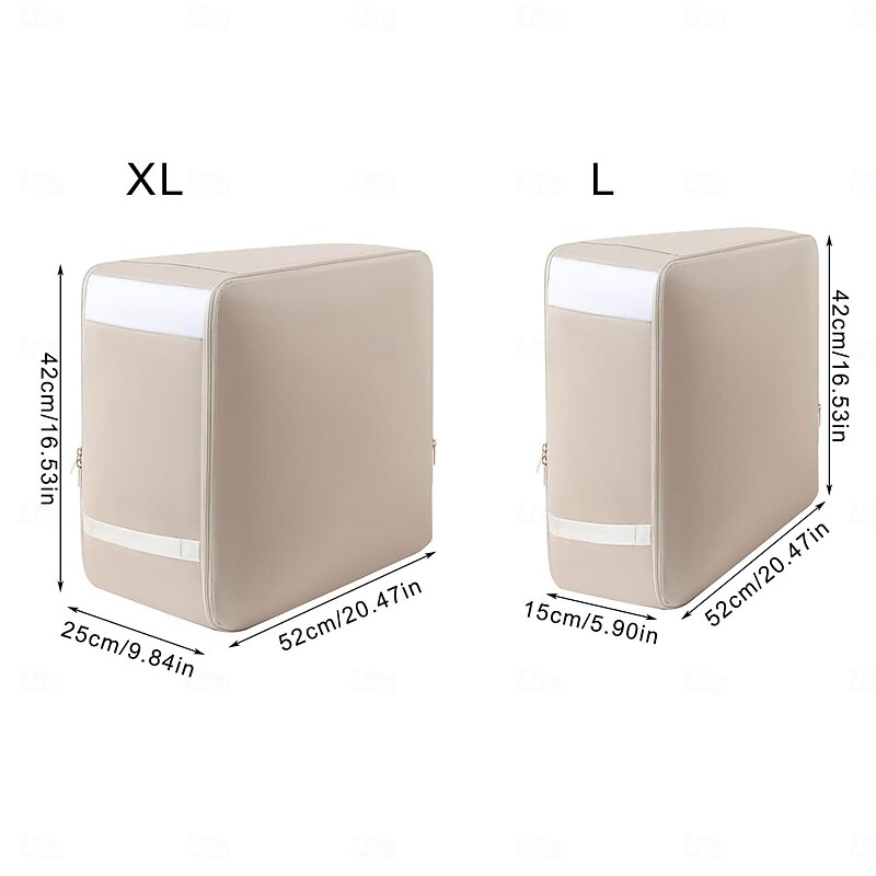 Comforter Compression Storage Bag, Portable Large Capacity Quilt Organizer for Duvets, Down Jackets, Silk Bedding, and Blankets2