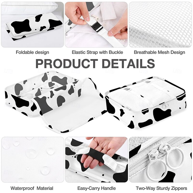 Travel Compression Packing Cubes Set - 8-Piece Lightweight, Space-Saving Organizer for Clothes, Luggage, and Travel Essentials - Durable, Waterproof Travel Storage Bags for Packing, Camping & Vacation4