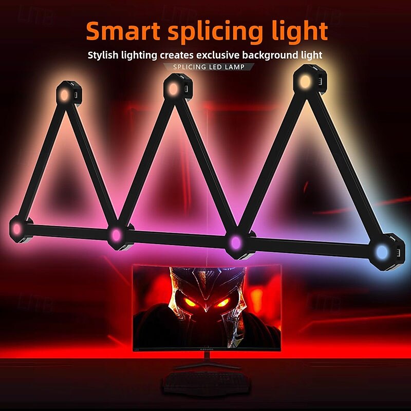 Indoor Creative Indoor Wall Lights Living Room Bedroom Acrylic Wall Light USB Powered4