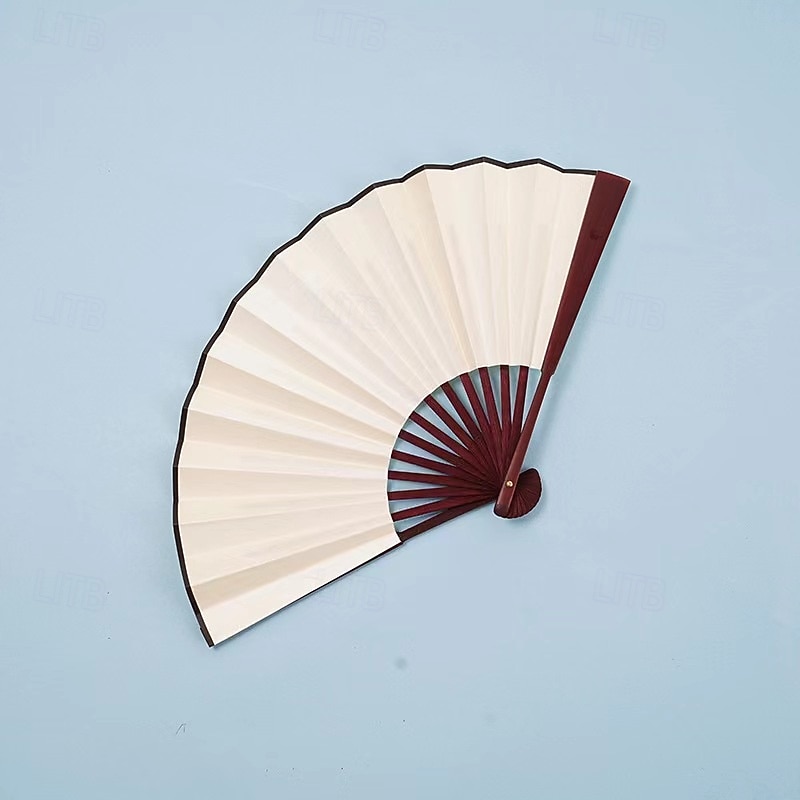 Boots on The Ground Fans Largefold Fans, Line Dance Popping Fan, Decorative Folding Fans, Chinese Vintage Retro Fabric Fans, for Performance, Dance, Wedding4