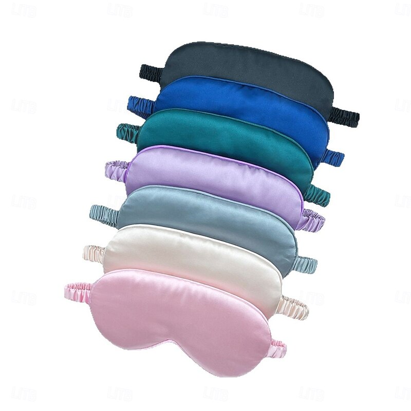 Double-sided Imitation Silk Shading Eye Mask Sleeping Elastic Travel Lunch Break Eye Mask Printing Aviation Eye Mask3