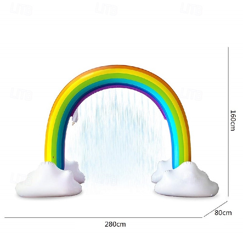 Outdoor Rainbow Sprinkler Super Toddler Water Toys for Children Infants Boys Girls and Kids Perfect Outside Inflatable Water Park for Summer Fun3
