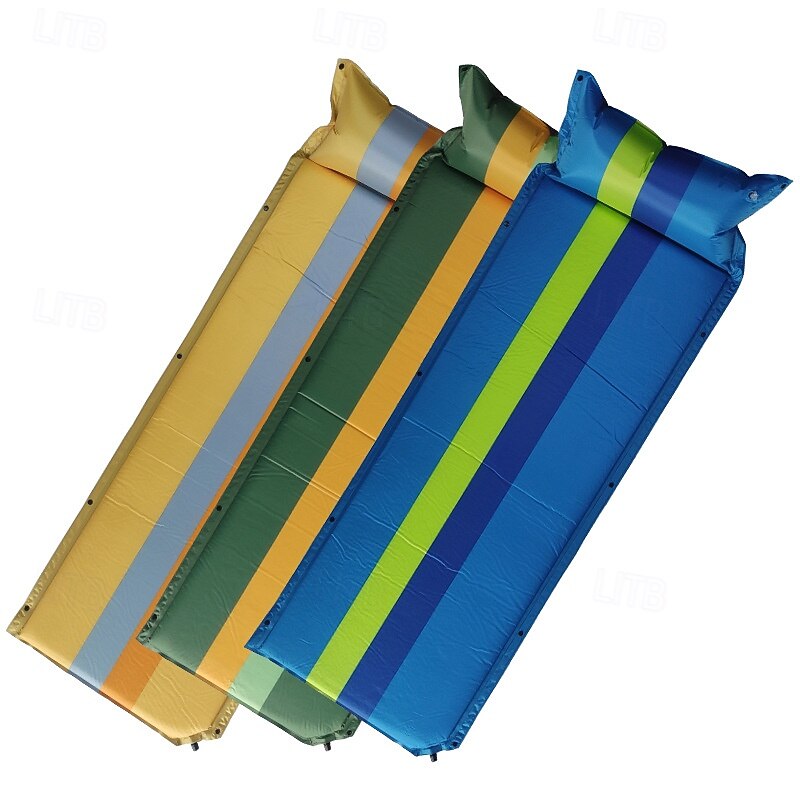 Sleeping Pad for Camping, Lightweight Memory Foam Camping Mattress with Pillow, Self Inflating Camping Pad 3cm Thick Foam, Air Mattress Inflatable Sleeping Mat for Backpacking,Hiking