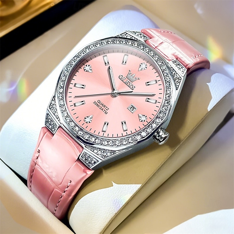 OLEVS 5606 Women's Watch Luxury Original Quartz Watch Waterproof Luminous Diamond Watch Fashion Elegant Women Watch