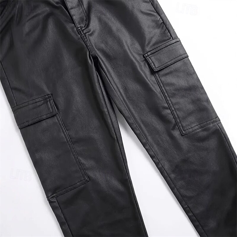 Men's Trousers Summer Pants Track Pants Pocket Plain Comfort Breathable Casual Daily Casual / Sporty Black3