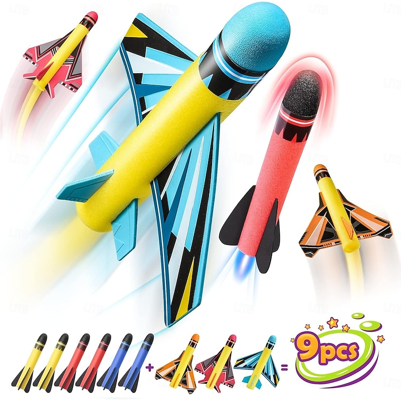 Air Rocket Toy - Foot Pump Launcher Outdoor Sports Catapults 1 Set Launch3