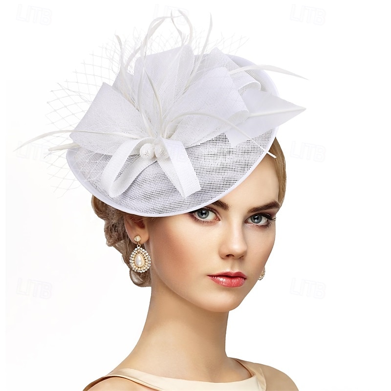 Kentucky Fascinators Hats for Women - Vintage Tea Party Attire Outfit Headband Church Veil Derby Hat for Women