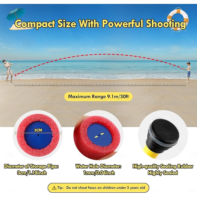 Water Guns 12 Pack Super Water Blaster Soaker Gun Set Foam Squirt Guns Swimming Pool Outdoor Toys Beach Summer Party Games for Kids Adults4