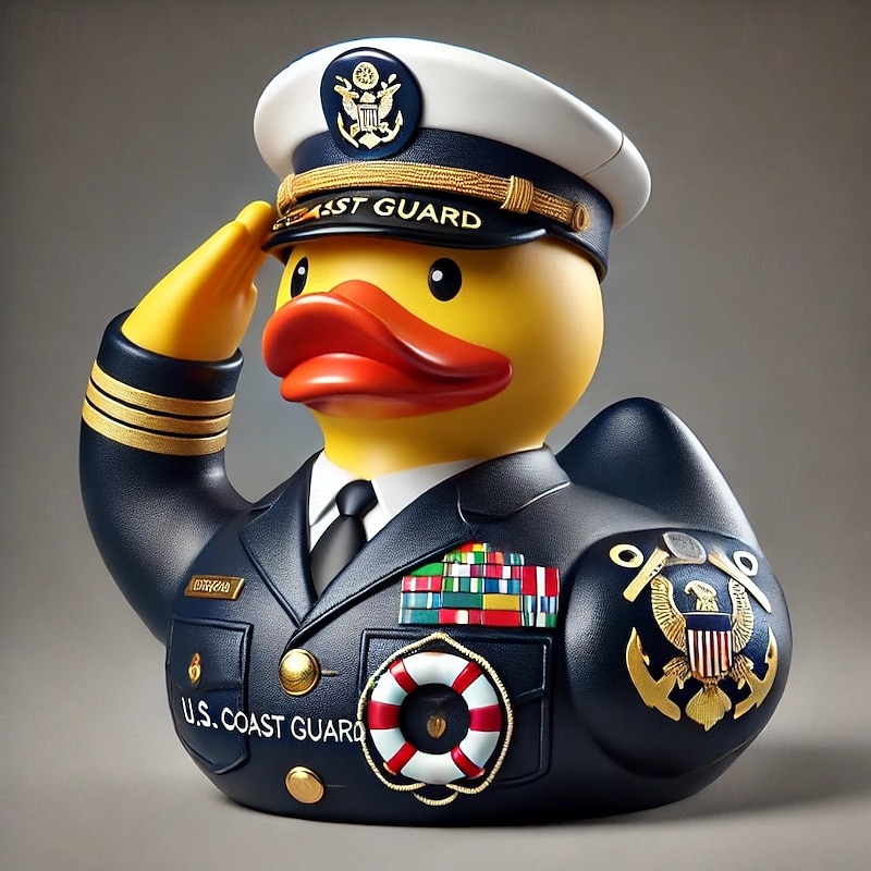 Veteran Tribute Duck Resin United States 250th Anniversary Decoration, Mini Military Rubber Duckies in Army Uniform, Veteran Ducks for Jeeps Ducking, Veterans Day Gifts and Decorations2
