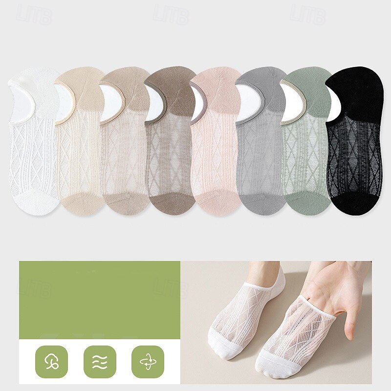 1 Pair of Breathable Summer Casual Sports Mesh Ankle Socks For Men Women Thin, Breathable, Hollow Out Design For Maximum Comfort Performance4