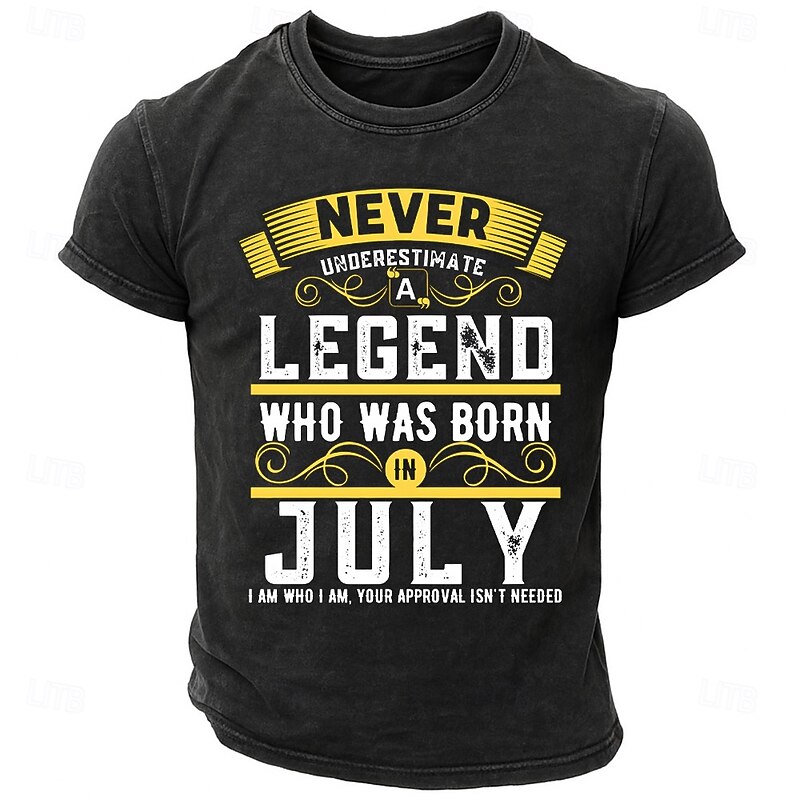 Men's July Birthday Legend Graphic T-Shirt - 