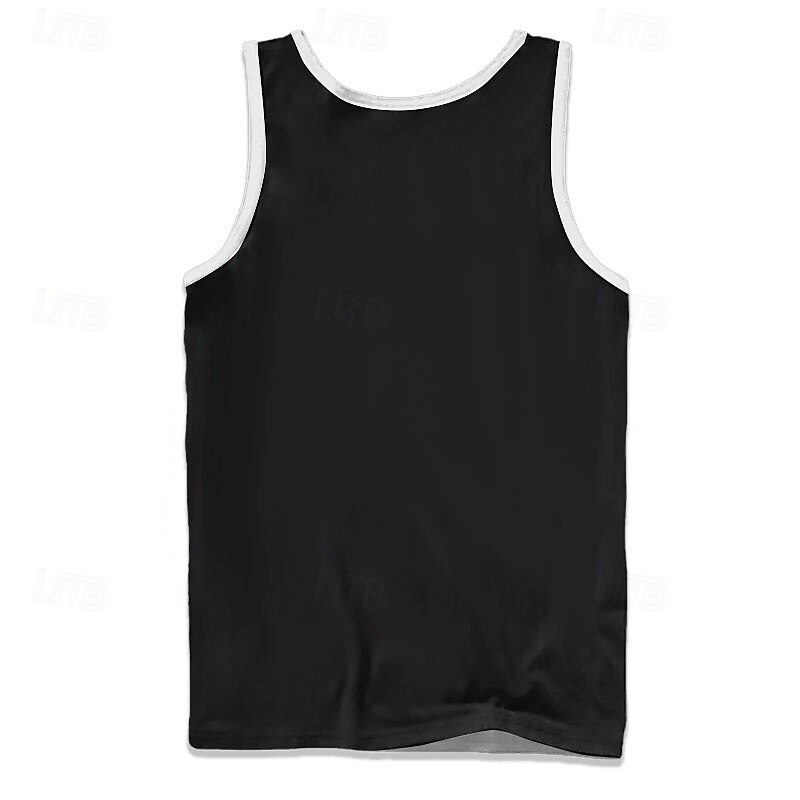 Men's Animal Funny T Shirt Vest Top Sleeveless T shirt 3D Print Crew Neck Shirt Vacation Street Casual Daily Black Red Blue Summer Spring Clothing Apparel S M L XL XXL XXXL2