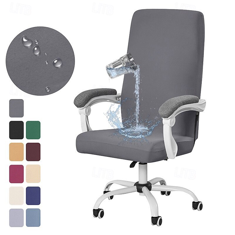 Stretch Office Chair Cover Water Resistant Reclining Couch Covers jersey flannelette home office chair cover