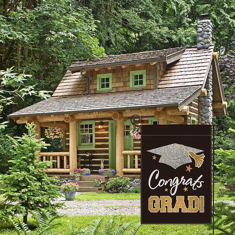 Flag 12 x 18 Inch Yard Flags, Graduation Gift Small Garden Flags for Outside, Outdoor Flags, Holiday Garden Flags3