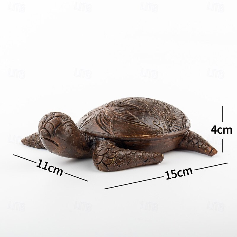 Hawaiian Turtle Sculpture Garden Statue for Outdoor Decor, Realistic Tortoise Figurine for Patio, Pond, Yard, Home Decoration, Landscape Ornament3