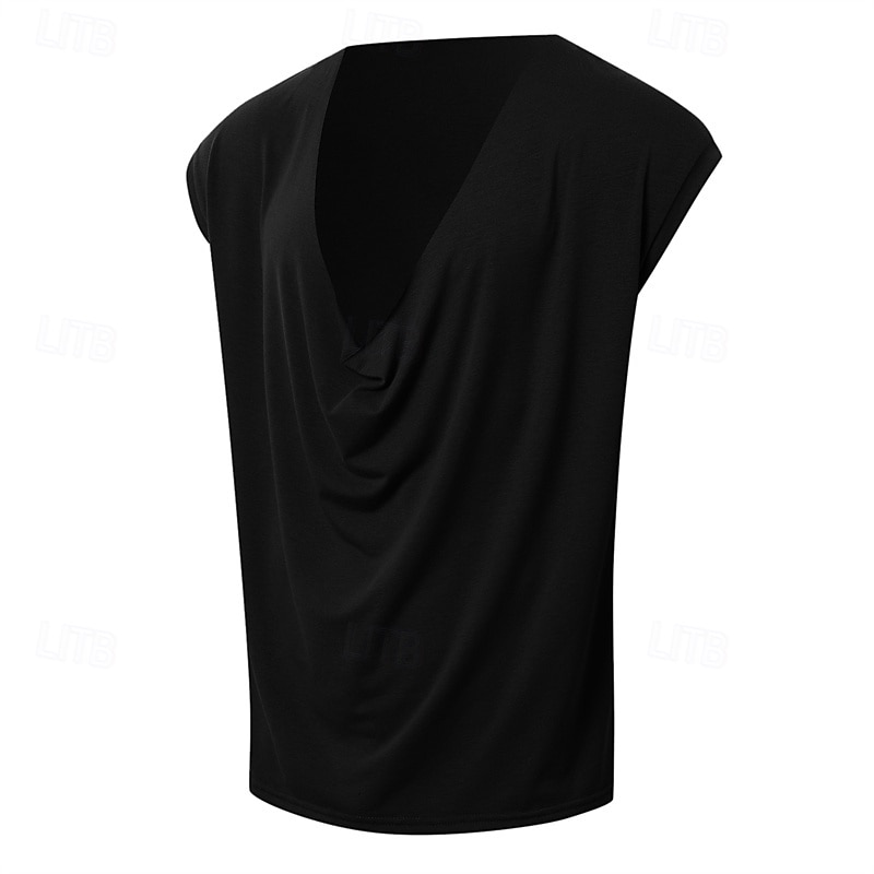 Men's Tank Top Vest Top Undershirt Sleeveless Shirt Sleeveless Deep V Summer Plain Fashion Designer Basic Classic Vacation Street Going out Black White Green Top Tee for Men4