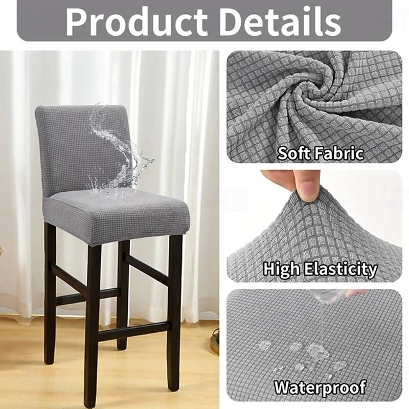 Waterproof Dining chair Cover For Home Polar Fleece Fabric Chair Cover Stretch Slipcovers Seat Chair Covers4