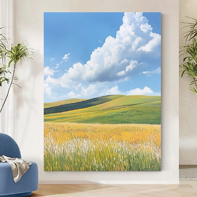 Oil Painting Hand Painted Abstract Autumn Landscape Paintings On Canvas hand painted Textured Nature Painting Wall Art Hand Painted paintings for Living Room Wall Decor