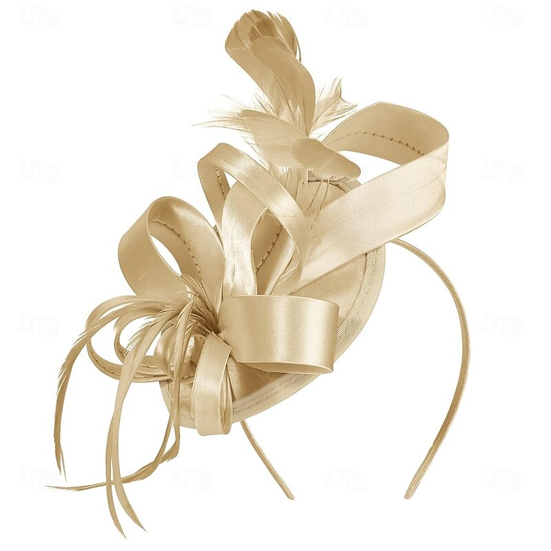 Kentucky Derby Fascinators Hats for Women Hats Headband Tea Party Vintage Cocktail Ribbon Feathers Hair Clip2