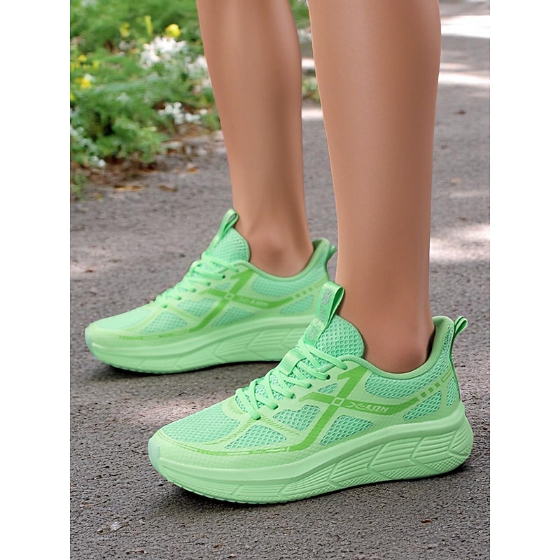 Women's Mesh Running Shoes – Lightweight Breathable Lace-Up Sneakers for Park Jogging and Fitness Training2